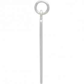 Sterling Silver Moon Phase Charm - Vertical