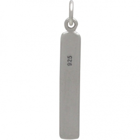 Sterling Silver Moon Phase Charm - Vertical