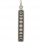 Sterling Silver Moon Phase Charm - Vertical
