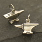 Sterling Silver Anvil Charm - Tiny Tool Charm