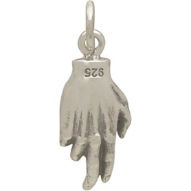 Sterling Silver Hand Holding Heart Charm