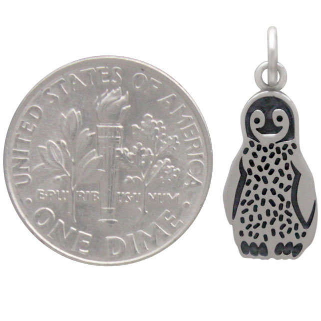Sterling Silver Baby Penguin Charm