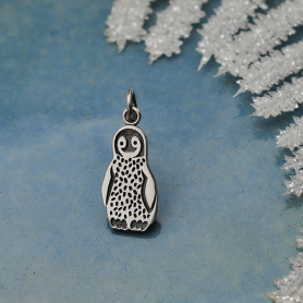 Sterling Silver Baby Penguin Charm 21x8mm DISCONTINUED