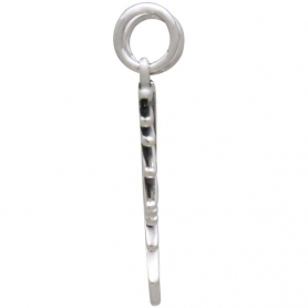 Sterling Silver Sunburst Spike Pendant Festoon