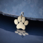 Sterling Silver Paw Print Pendant 