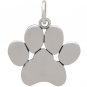 Sterling Silver Paw Print Pendant 