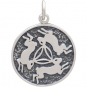 Sterling Silver Three Rabbits Charm