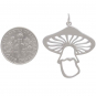 Sterling Silver Openwork Mushroom Pendant