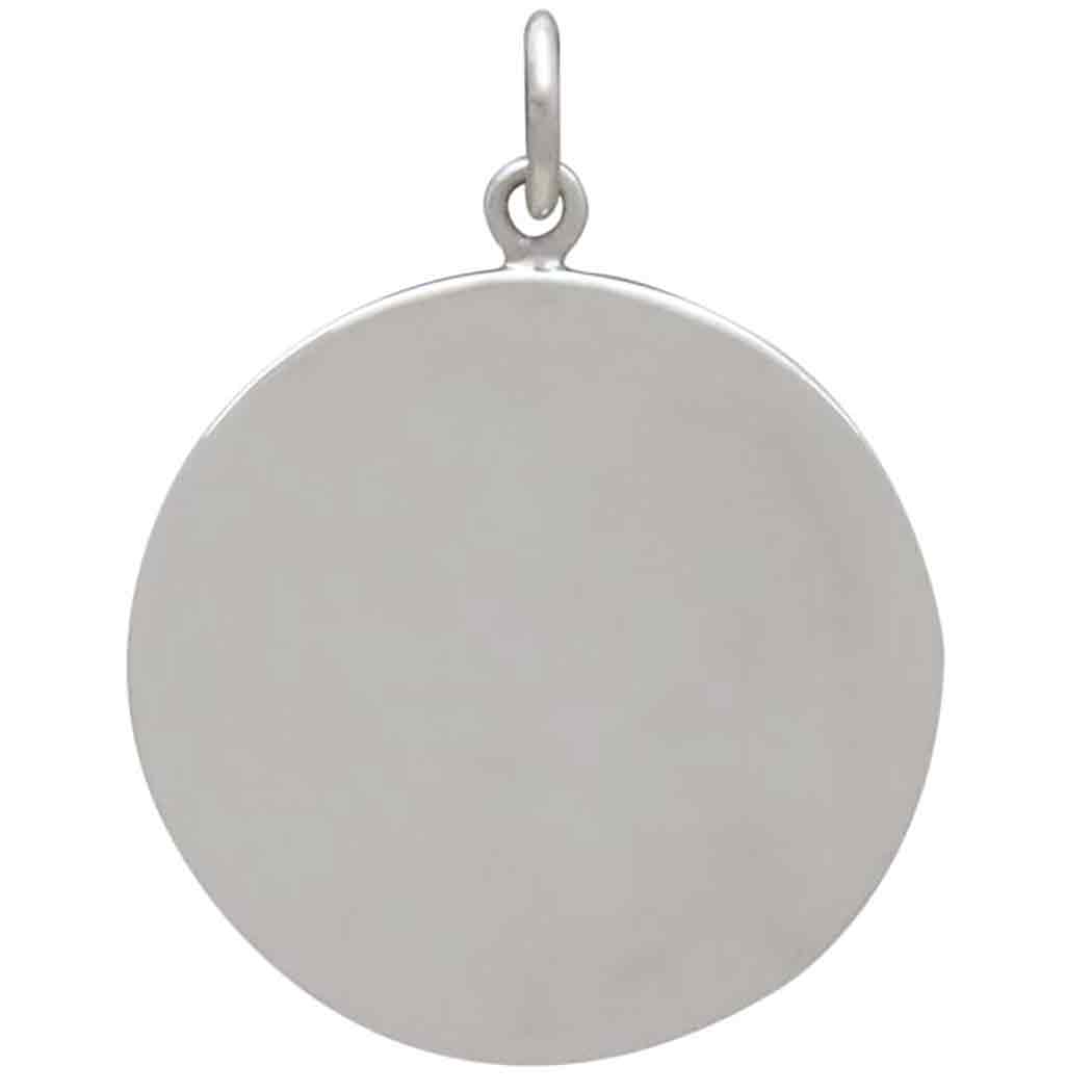 Sterling Silver Stamping Blank Circle Charm