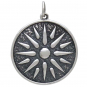 Sterling Silver Ancient Sun Pendant