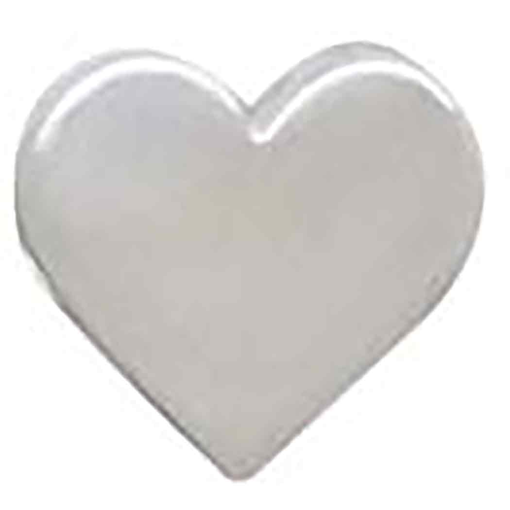 Sterling Silver Mini Heart Bead with Horizontal Hole