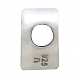 Sterling Silver Mini Heart Bead with Horizontal Hole