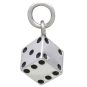 Sterling Silver 3D Dice Charm Side View