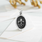 Sterling Silver Fleur de Lys Wax Seal Charm