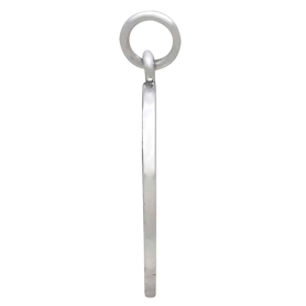 Sterling Silver Manta Ray and Fish Charm Side View