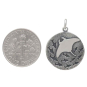 Sterling Silver Manta Ray and Fish Charm with Dime