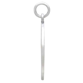 Sterling Silver Diver and Fish Charm Side View