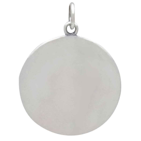 Sterling Silver Diver and Fish Charm Back View