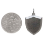 Sterling Silver Shield Charm with Dime