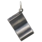 Sterling Silver Open Book Charm Front View