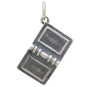 Sterling Silver Open Book Charm Back View