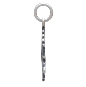 Sterling Silver Maple Leaf Charm Side View