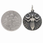 Sterling Silver Moon Goddess Coin Charm with Dime