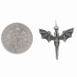 Sterling Silver Flying Dragon Charm with Dime