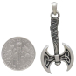 Sterling Silver Viking Axe Pendant with Dime