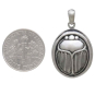 Sterling Silver Scarab Locket with Dime