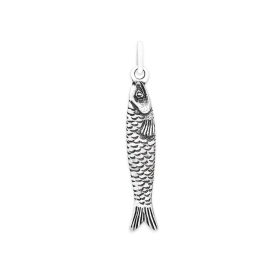 Sterling Silver Small Sardine Charm 29x5mm