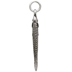 Sterling Silver Small Sardine Charm Side View