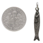 Sterling Silver Small Sardine Charm with Dime