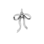 Nina Designs Sterling Silver Droopy Bow Charm 26x20mm