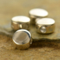 Sterling Silver Bead - Blank 6x6mm