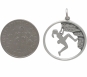 Sterling Silver Rock Climbing Girl Pendant