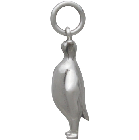Sterling Silver Penguin Charm 20x9mm