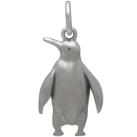 Sterling Silver Penguin Charm 20x9mm