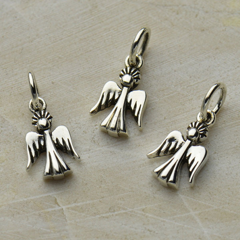 Sterling Silver Tiny Angel Charm