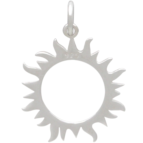 Sterling Silver Eclipse Charm - Sun Charm