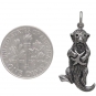 Sterling Silver Sea Otter Charm with Starfish