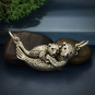 Silver Mama and Baby Sea Otter Pendant Festoon 