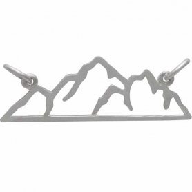 Sterling Silver Mountain Pendant Festoon