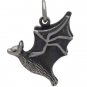 Sterling Silver Flying Bat Charm 