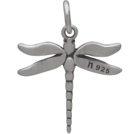 Sterling Silver Small Detailed Dragonfly Charm