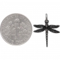 Sterling Silver Small Detailed Dragonfly Charm