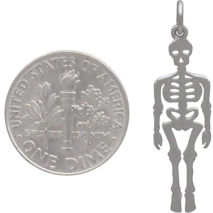 Sterling Silver Skeleton Charm