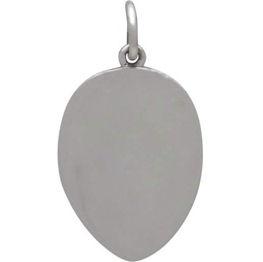 Sterling Silver Stylized Etched Face Charm DISCONTINUED
