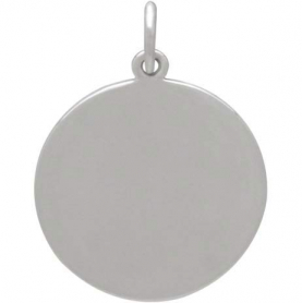 Sterling Silver Cabin Charm with Trees and Moon