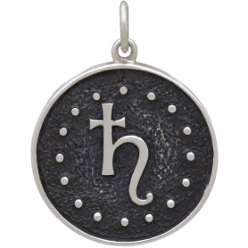 Sterling Silver Astrology Capricorn Pendant